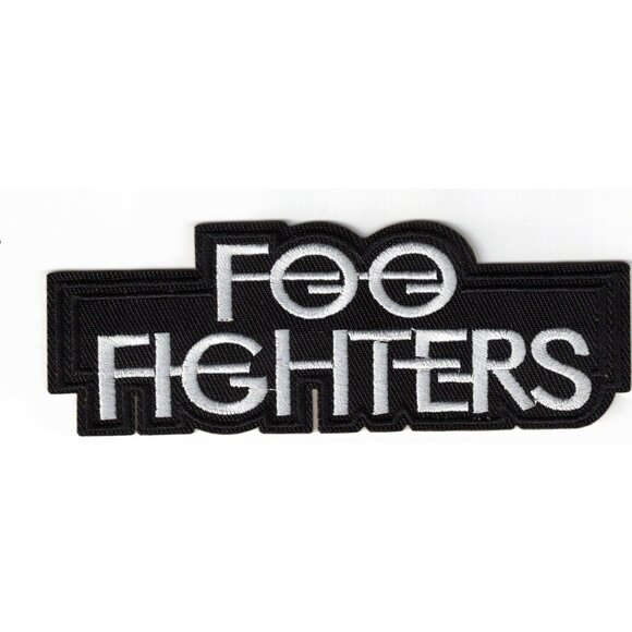 Retro Other - Foo Fighters FF black Rock Band Music 2x5n Iron / Sew-On Patch
